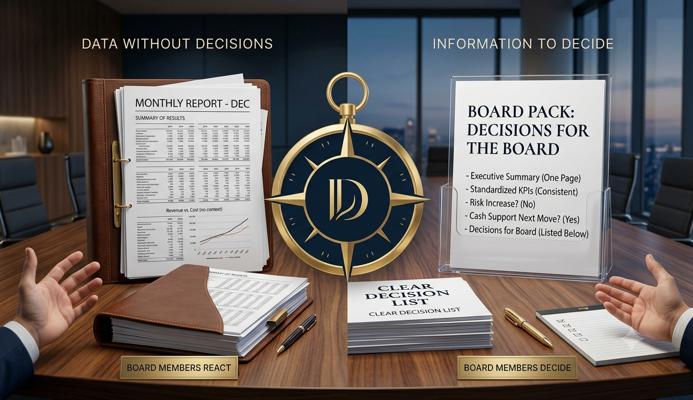 Board packs: where intuition becomes governance