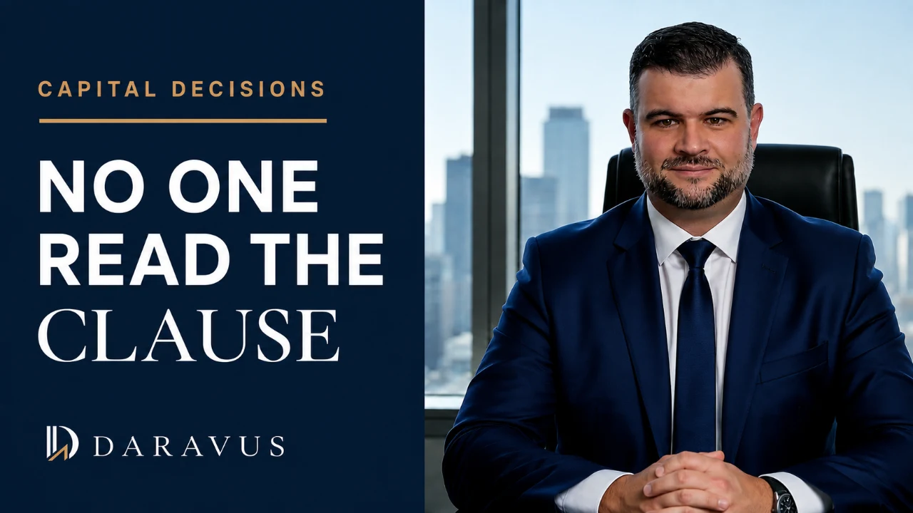 Thiago Lucena, CEO of Daravus — Capital decisions: no one read the clause