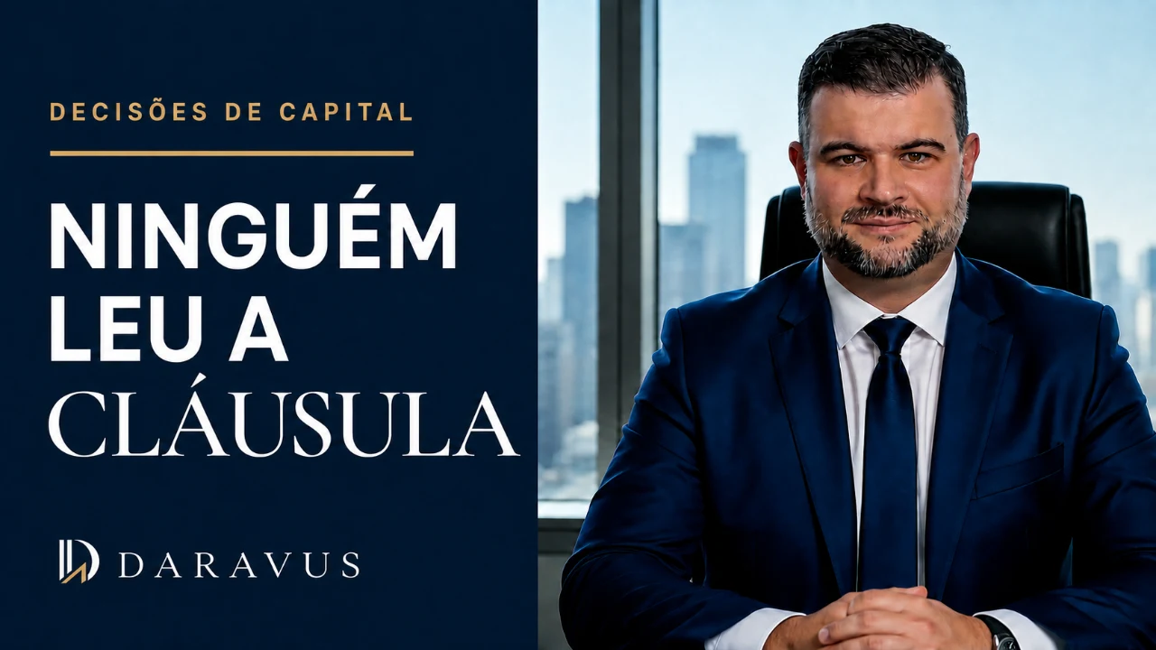 Thiago Lucena, CEO da Daravus — Decisões de capital: ninguém leu a cláusula